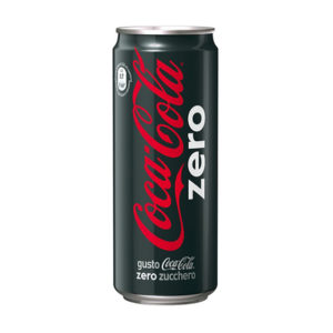 Coca Cola Zero Lattina "Sleek" cl.33 x 24